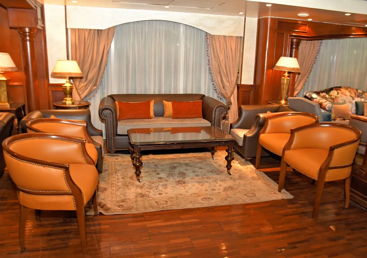 Lounge aboard the Royal Princess Nile Cruise Nile cruise
